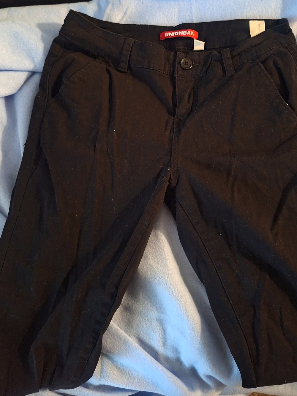 UNIONBAY Womens Black Straight Jeans